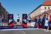 European Championships Munich 2022 - 2022 UEC Road Elite European Championships - Men's Road Race - 14/08/2022 - Fabio Jakobsen (NED) - Arnaud Demare (FRA) - Tim Merlier (BEL) - photo Luca Bettini/UEC/SprintCyclingAgency?2022
